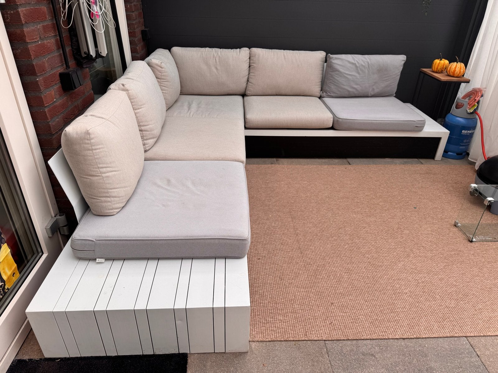 Loungeset Cassis van Central Park - Hoekbank, Tuin en Terras, Tuinsets en Loungesets, Ophalen, 5 zitplaatsen, Gebruikt, Loungeset