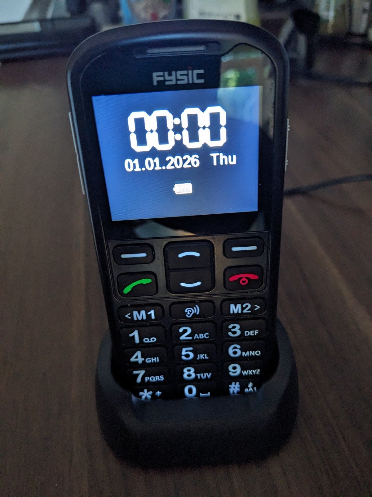 Fysic F10 Senioren Mobiele Telefoon met Oplaadstation, Ophalen of Verzenden, Zo goed als nieuw, Geen camera