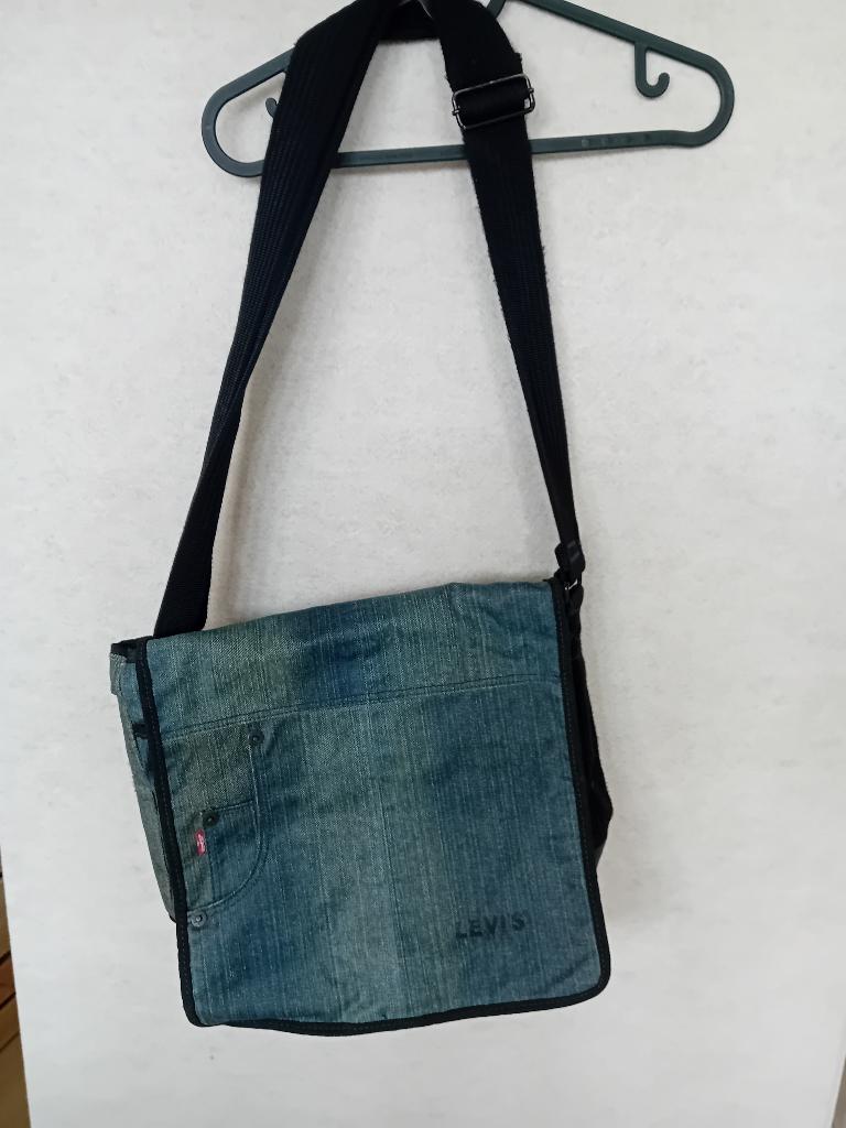Levi's schoudertas oldschool vintage messenger bag, Ophalen of Verzenden, Zo goed als nieuw, Blauw, Overige merken