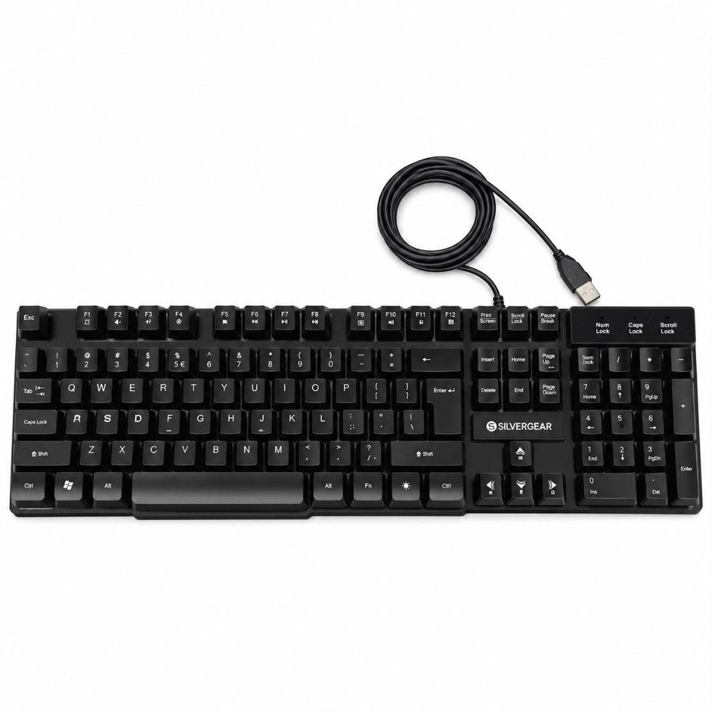 Silvergear Gaming Toetsenbord met RGB LED Verlichting, ., Ophalen of Verzenden, Zo goed als nieuw, .