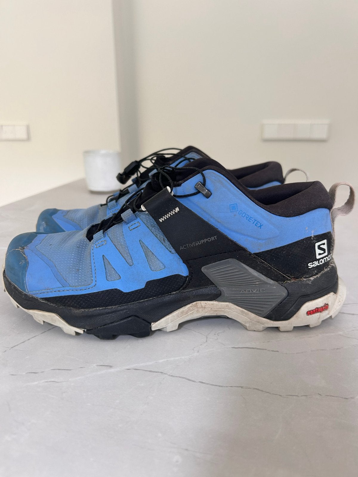 Salomon wandelschoenen maat 38 - Blauw, Ophalen of Verzenden, Gedragen, Blauw, Wandelschoenen