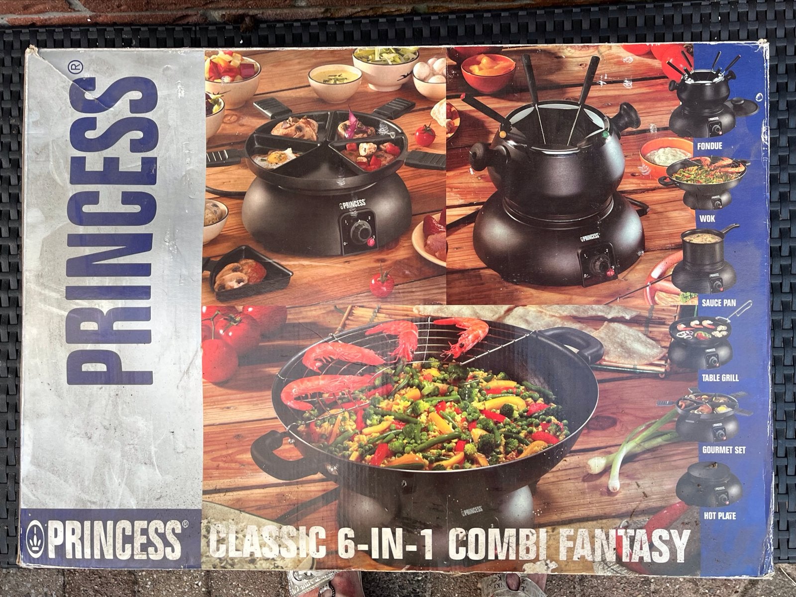 Princess Classic 6-in-1 Combi Fantasy Gourmetstel, Ophalen of Verzenden, Zo goed als nieuw, 4 t/m 7 personen