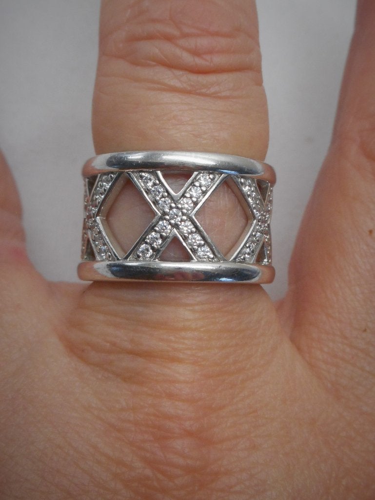 Zilveren royale Ti Sento ring 10th Anniversary nr.1993