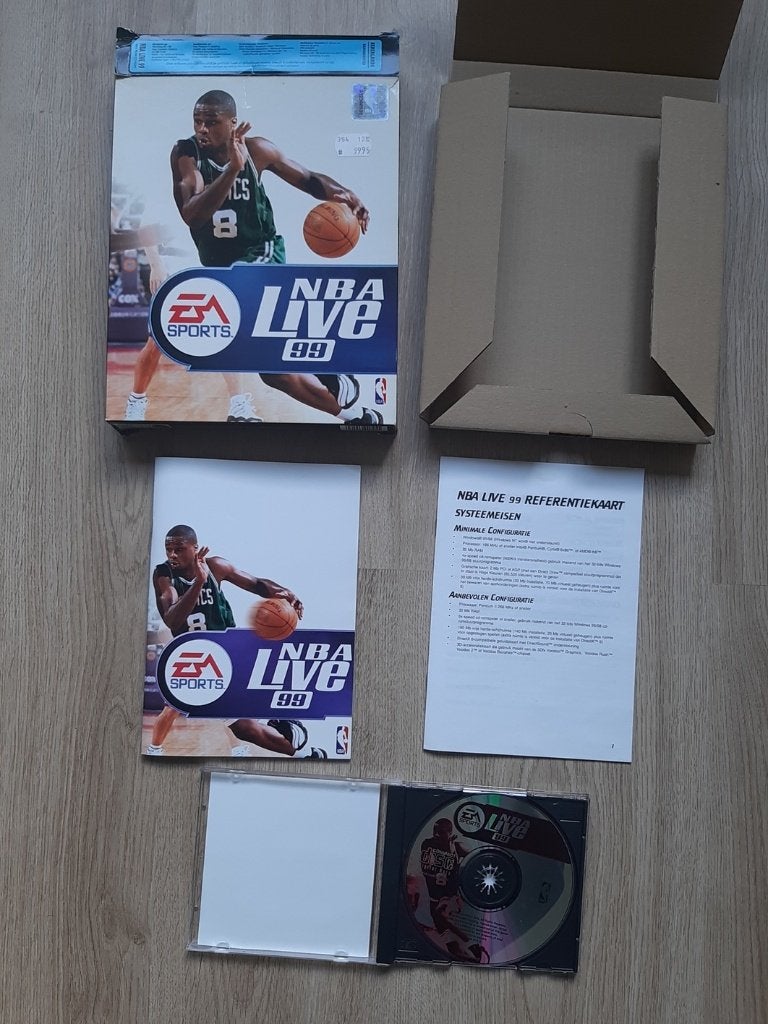 NBA Live 99 big box PC spel, Gebruikt, 1 speler, Ophalen of Verzenden, Vanaf 3 jaar