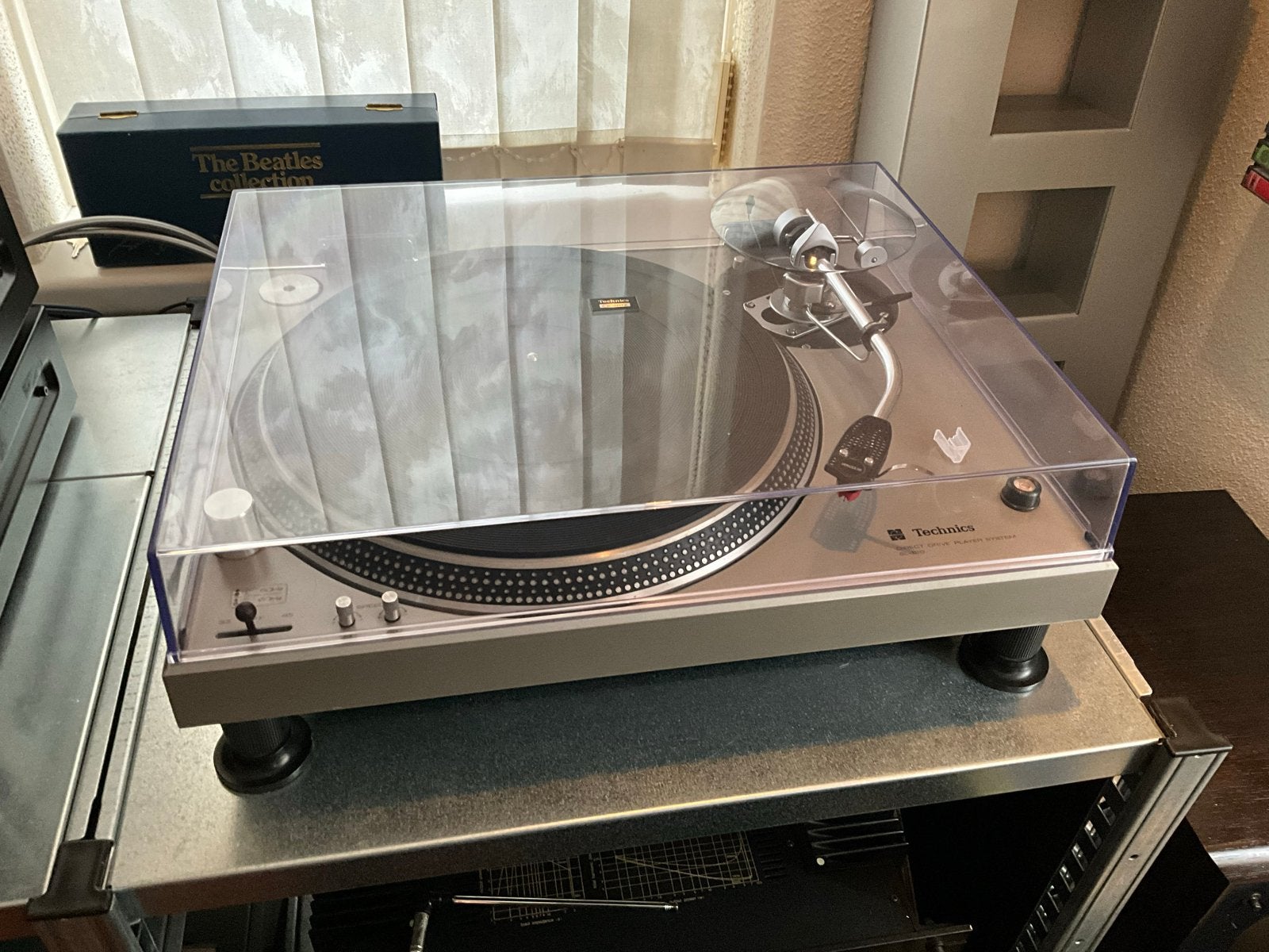 Technics SL-120 platenspeler met SME 3009 arm en AT-VM95ML, Ophalen, Gebruikt, Platenspeler, Technics