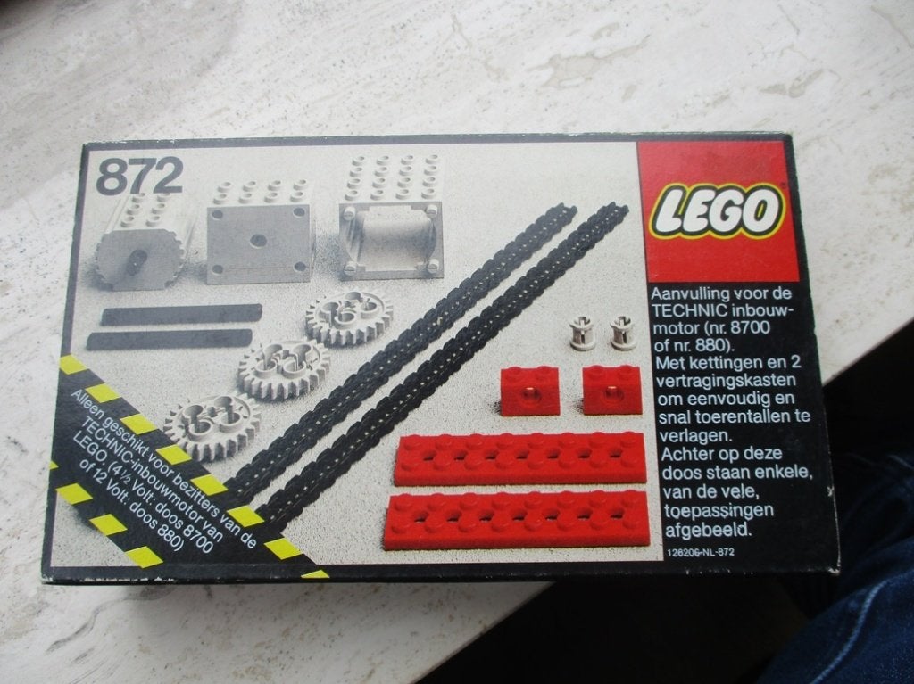 Lego 872:2 gear reduction kit uit 1978 NIEUW GESEALED, Verzenden, Lego, Nieuw, Compleet