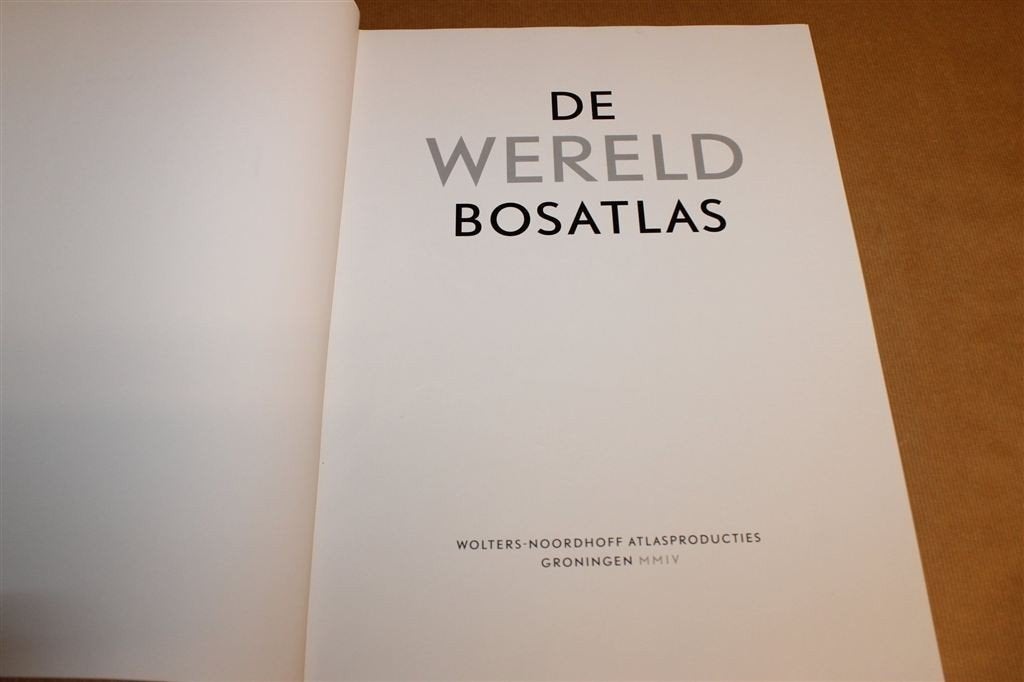 De Wereld Bosatlas — Extra Groot 38x38 Cm [Slipcase], Ophalen of Verzenden, 1800 tot 2000, Wereld, Landkaart