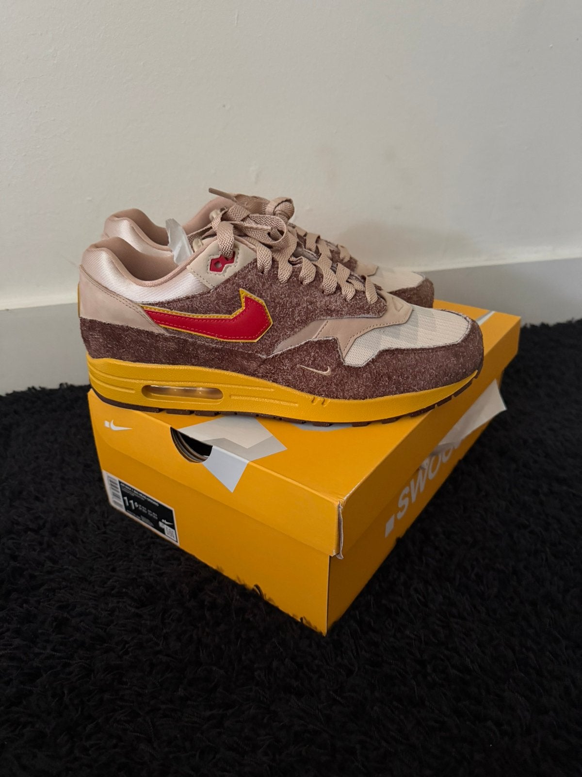 Nike Air Max 1 .Swoosh  Low Poly Big Head Origins 45,5, Overige kleuren, Nieuw, Ophalen of Verzenden, Sneakers of Gympen