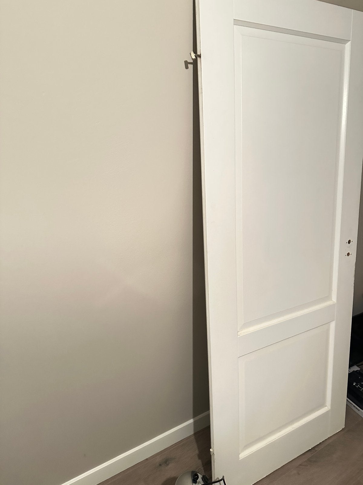 Witte binnendeur, linksdraaiend, Ophalen, Gebruikt, 80 tot 100 cm, Binnendeur