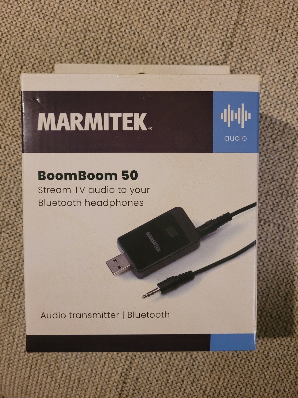 Marmitek BoomBoom 50 Bluetooth Audio Transmitter - Nieuw, Ophalen of Verzenden, Nieuw, Minder dan 2 meter, Overige kabels