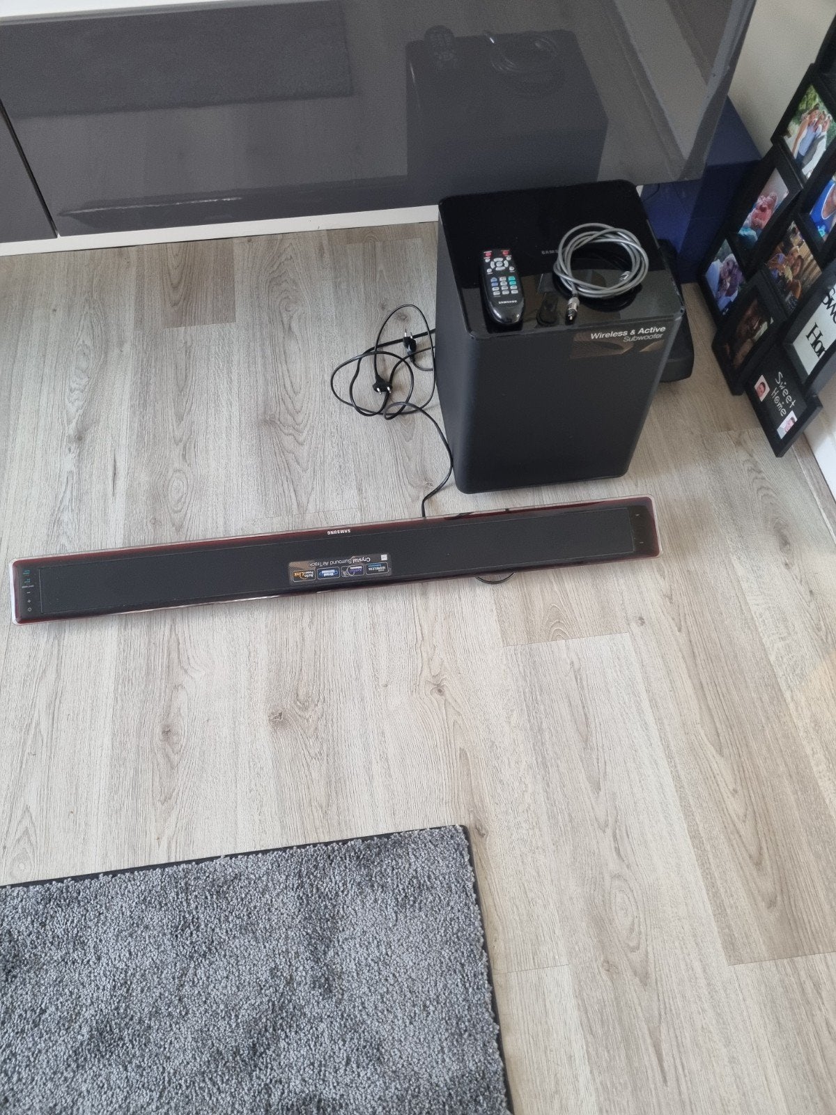 Samsung soundbar met draadloze woofer, Ophalen of Verzenden, Bluetooth, Gebruikt