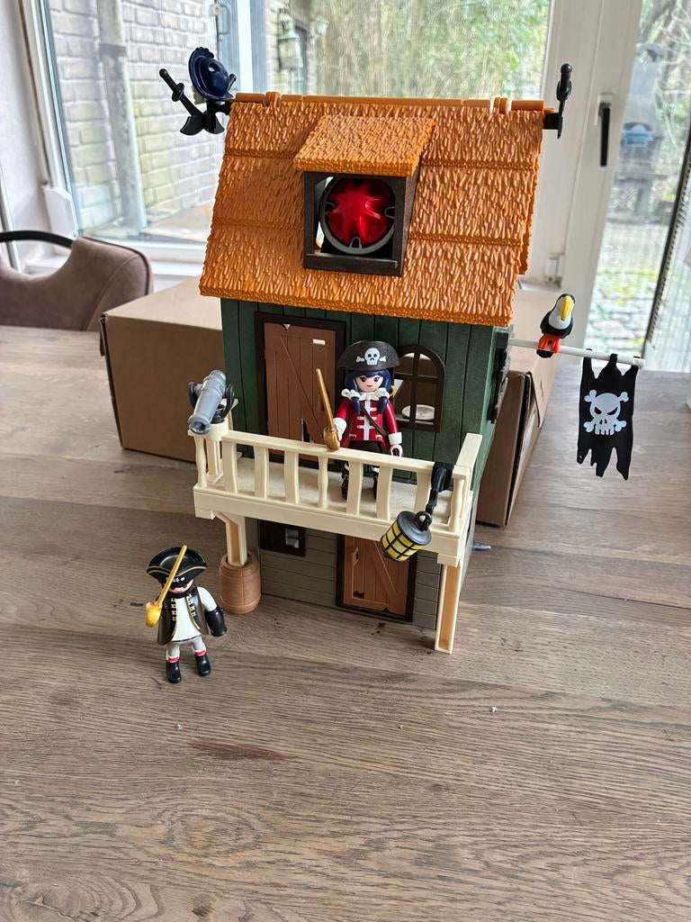 Playmobil Piratenhuis met figuren en accessoires, Ophalen of Verzenden, Gebruikt, Complete set