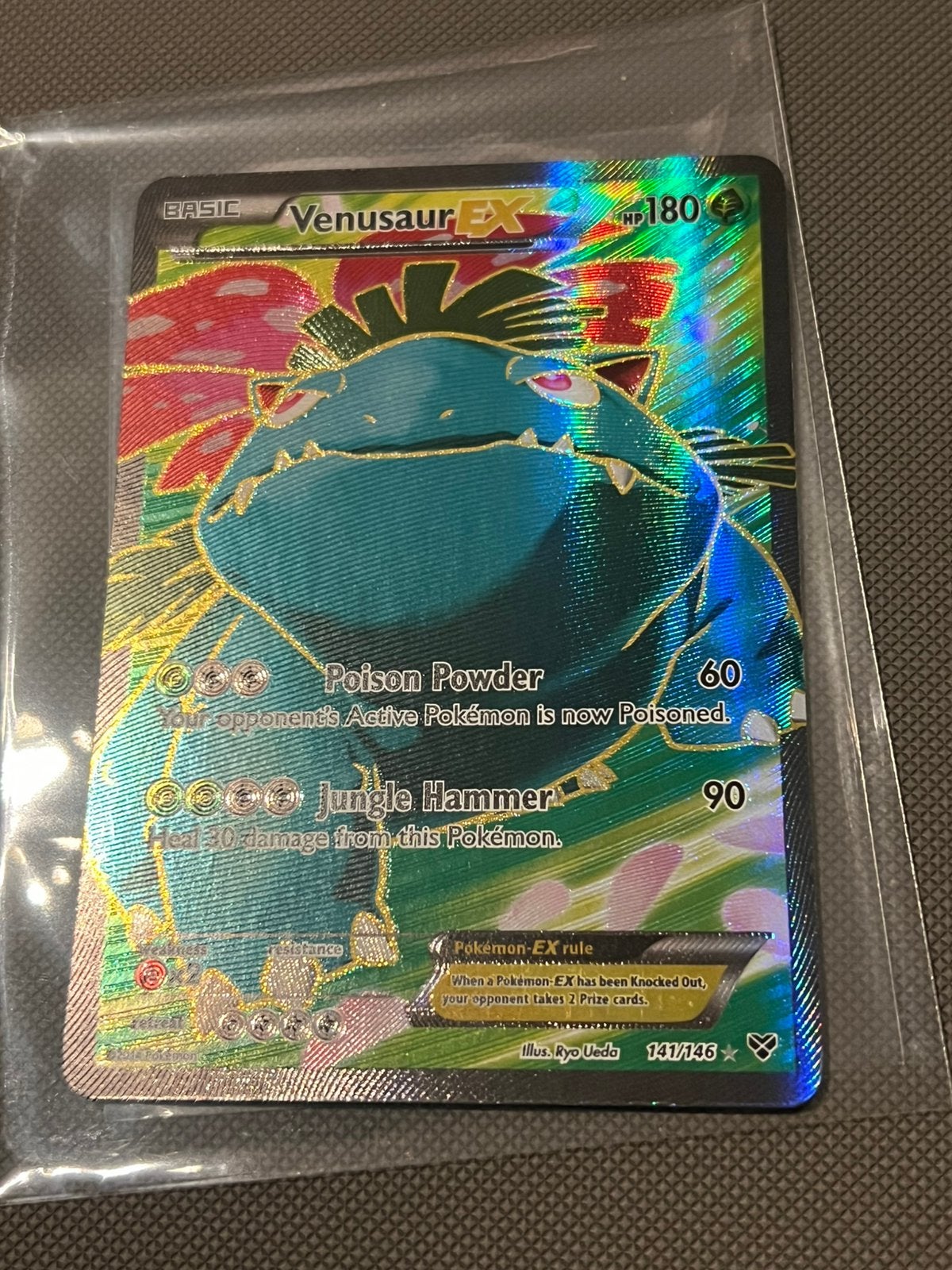 Venusaur EX 141/146 ( XY Base Set ), Hobby en Vrije tijd, Verzamelkaartspellen | Pokémon, Zo goed als nieuw, Ophalen of Verzenden