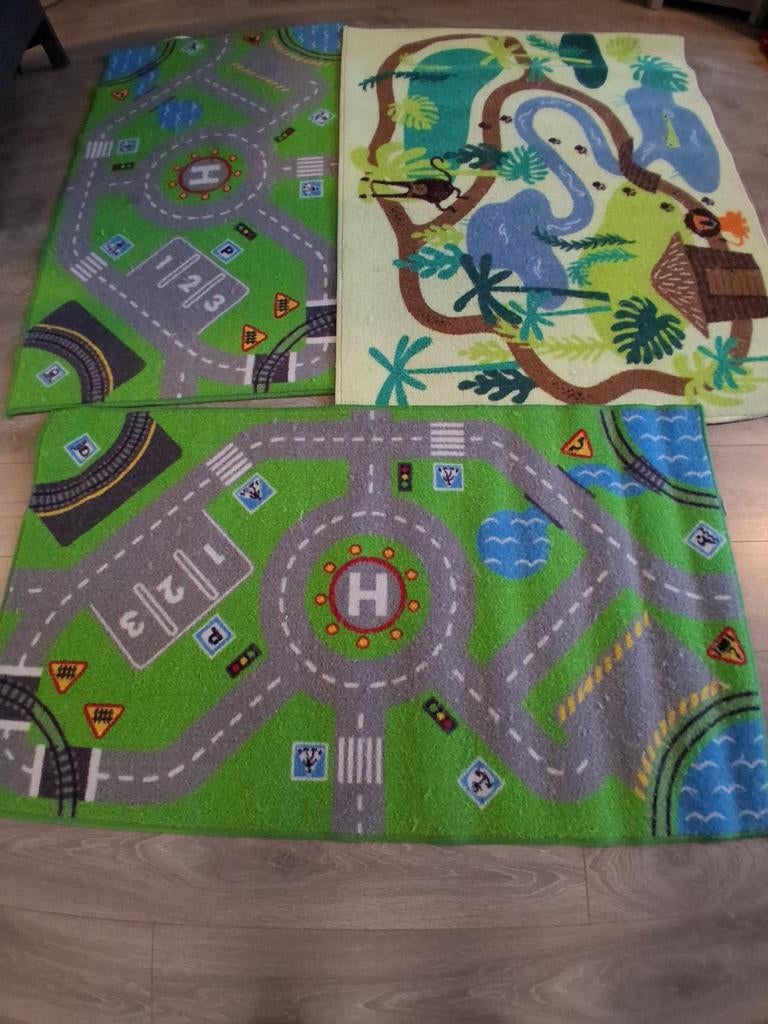 3 x speelkleden verkeer en jungle, Kinderen en Baby's, Speelgoed | Speelkleden, Ophalen
