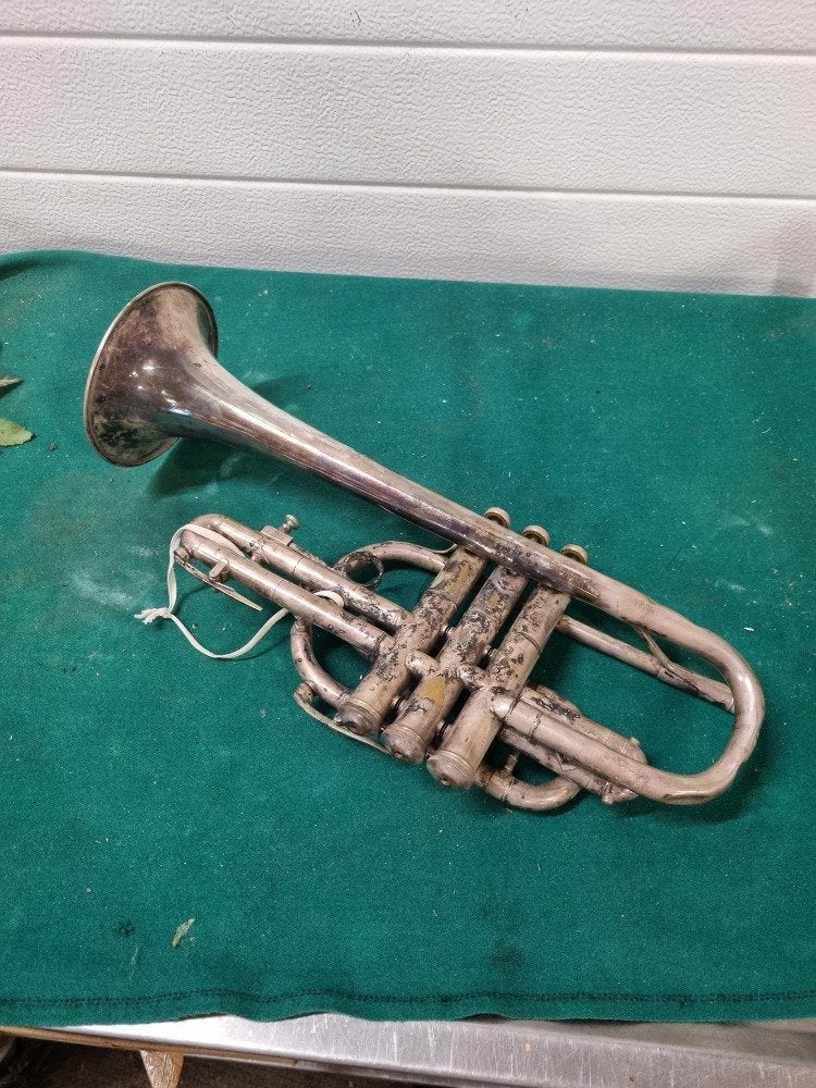 cornet verzilverd stratford engeland besson, Ophalen of Verzenden, 'T Olde Gre-j, Info@toldegrej.nl, Endepoelstraat 20f Didam