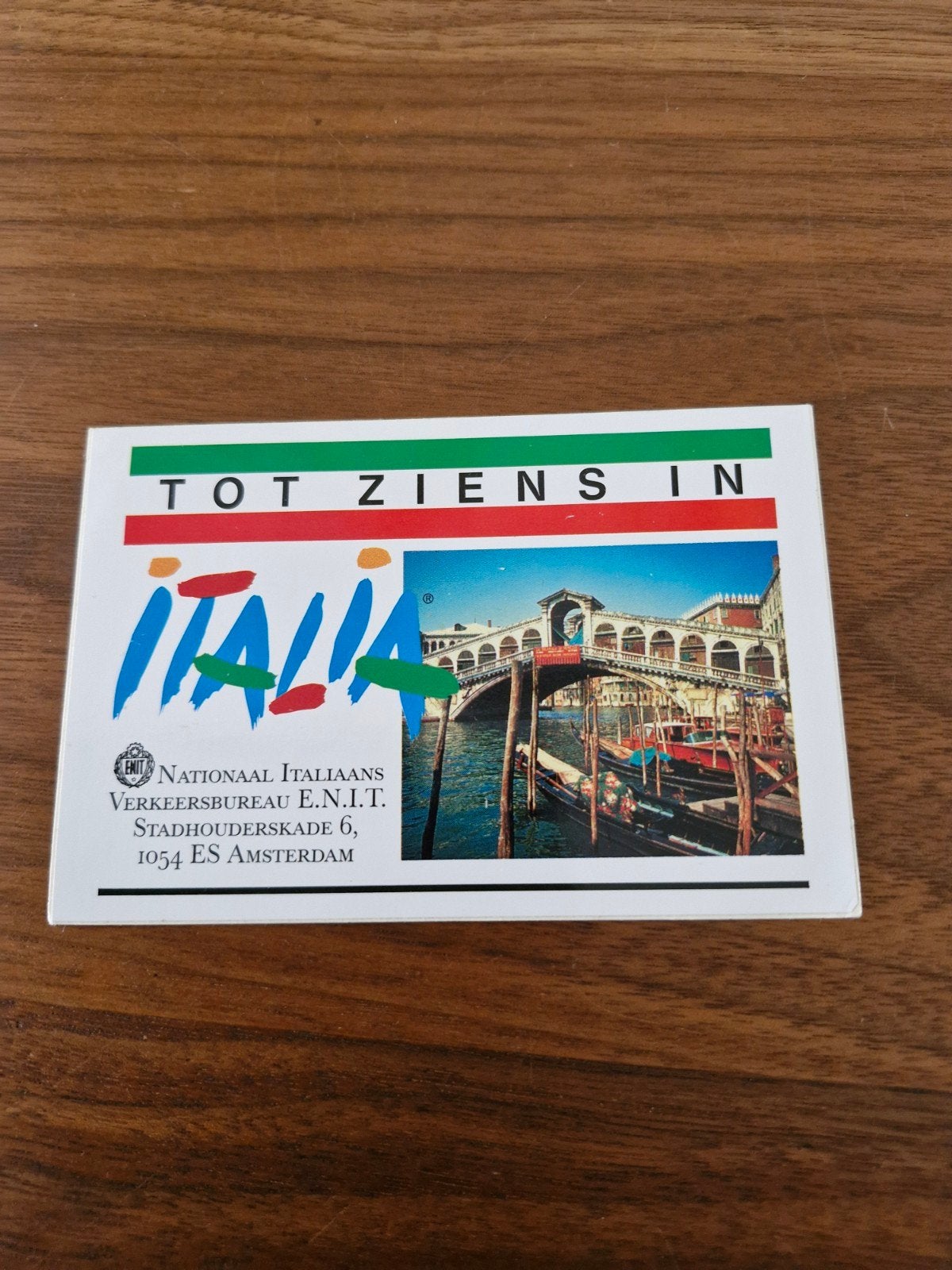 088  sticker 'Tot ziens in Italië' - Nationaal Italiaans, Ophalen of Verzenden, Zo goed als nieuw