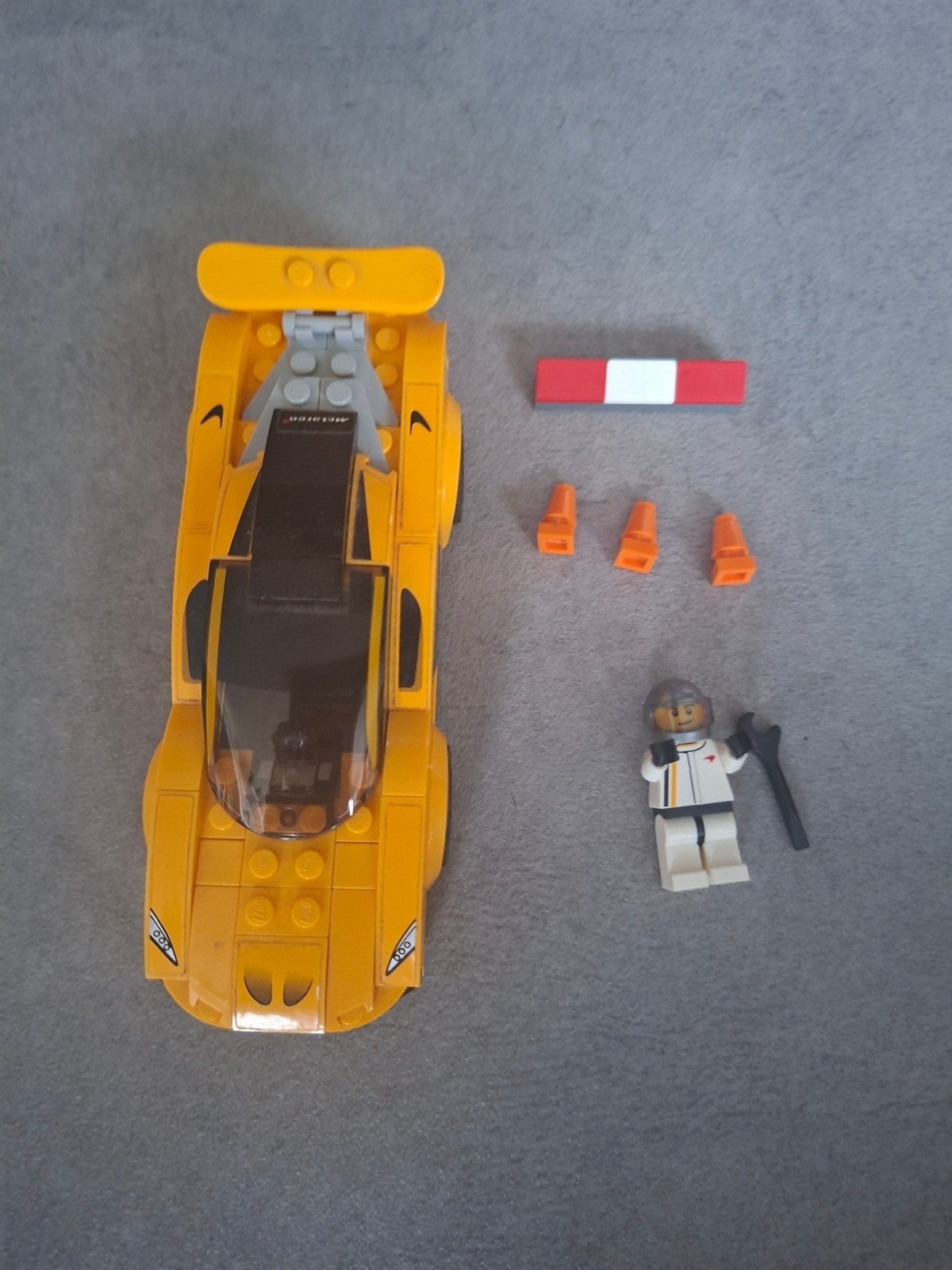 LEGO Speed Champions McLaren P1 75909, Inclusief minifiguren, Gebruikt, Lego, Complete set
