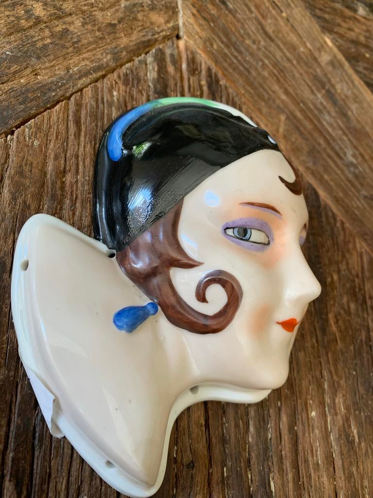 Antieke Flapper Half Doll - Art Deco, Antiek en Kunst, Antiek | Porselein, Ophalen of Verzenden