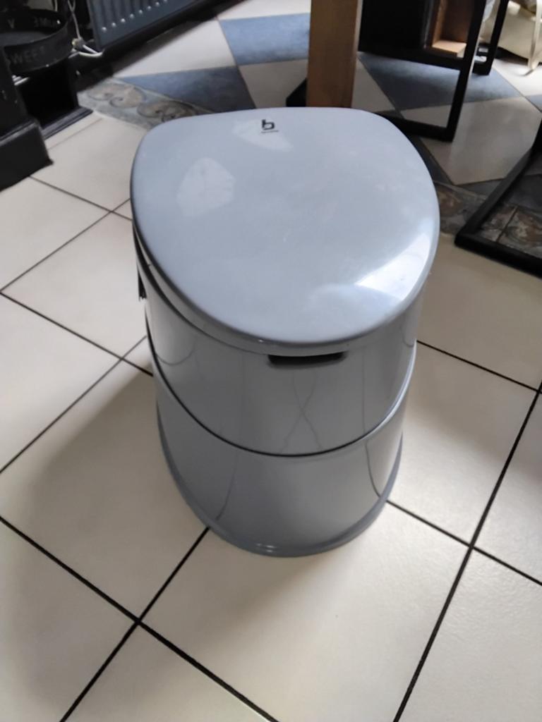 Draagbaar Camping Toilet - Grijs, Ophalen of Verzenden, Gebruikt