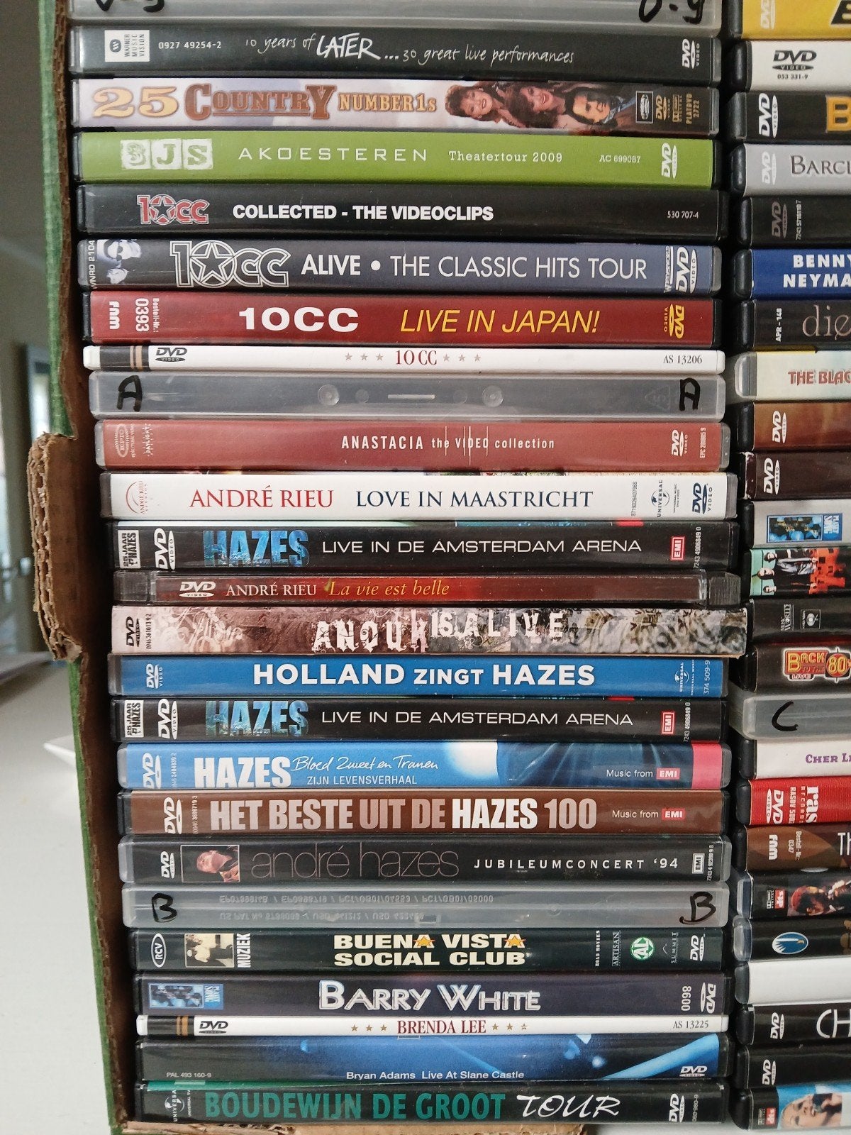 Grote verzameling originele muziek dvds, Cd's en Dvd's, Alle leeftijden, Ophalen of Verzenden, Zo goed als nieuw