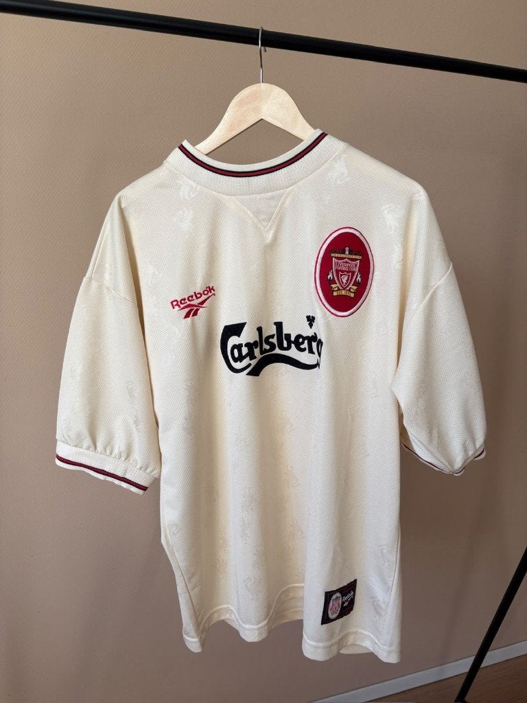 Liverpool FC Vintage Uitshirt 1996/1997 – Maat L, Maat XL, Ophalen of Verzenden, Zo goed als nieuw, Shirt