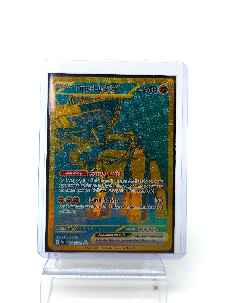 Ting-Lu Ex Pokemon Kaart 244/091, Ophalen of Verzenden, Zo goed als nieuw, Losse kaart
