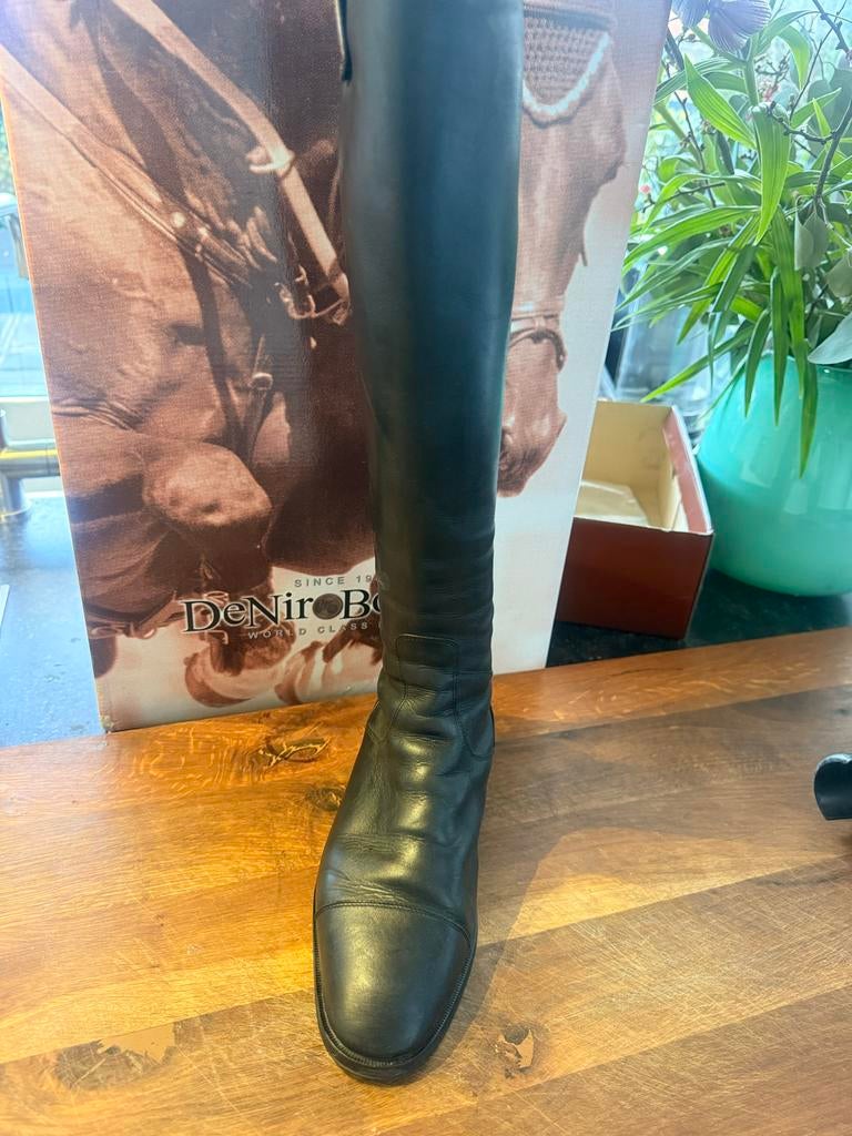 Zwarte DeNiro rijlaarzen Tricolore zeer smalle kuit, Dieren en Toebehoren, Kinderen, Dressuur, Ophalen of Verzenden, Zo goed als nieuw