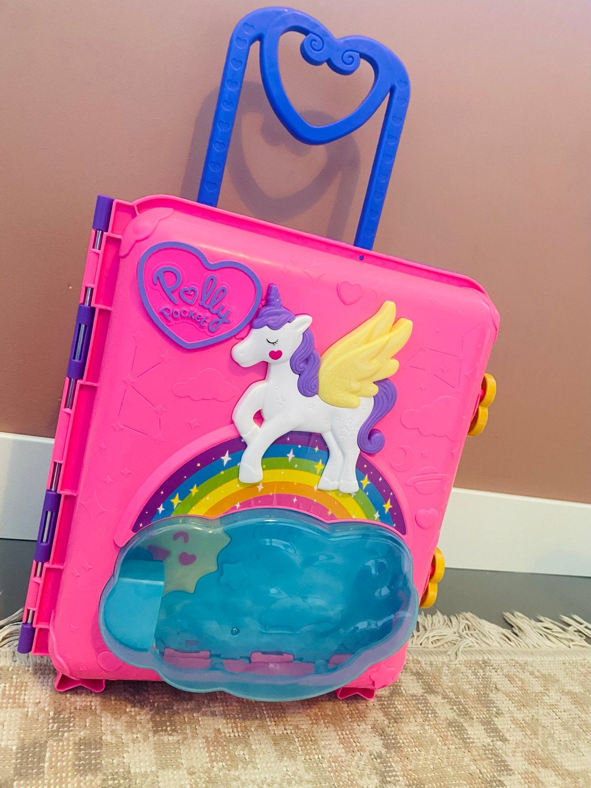 Polly Pocket Speelkoffer met Attracties en Accessoires, Ophalen, Zo goed als nieuw
