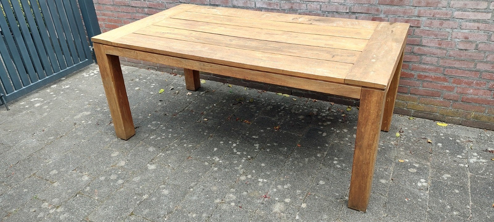 Robuuste Hardhouten Tuintafel - LIFE, Tuin en Terras, Tuintafels, Ophalen, Gebruikt, Rechthoekig, Hout
