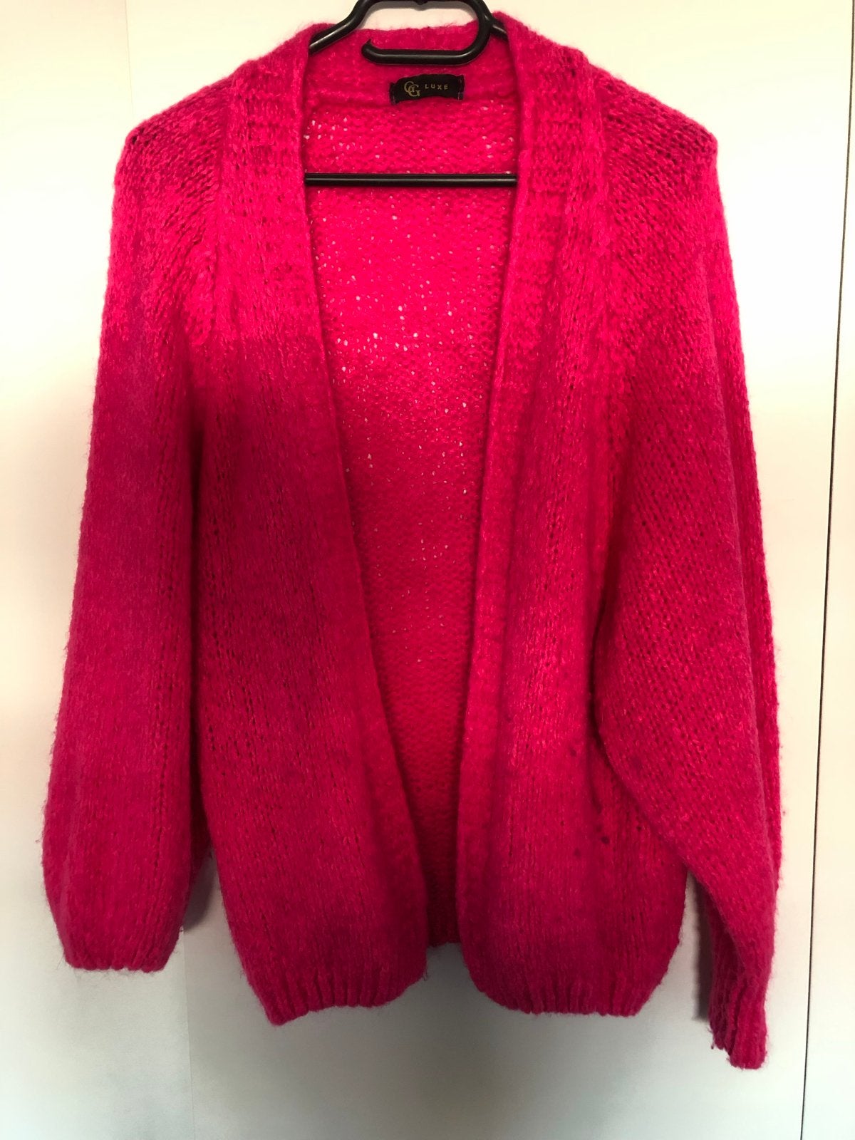 Roze gebreid vest van G&G Luxe, Kleding | Dames, Verzenden, Zo goed als nieuw, Maat 38/40 (M), Roze