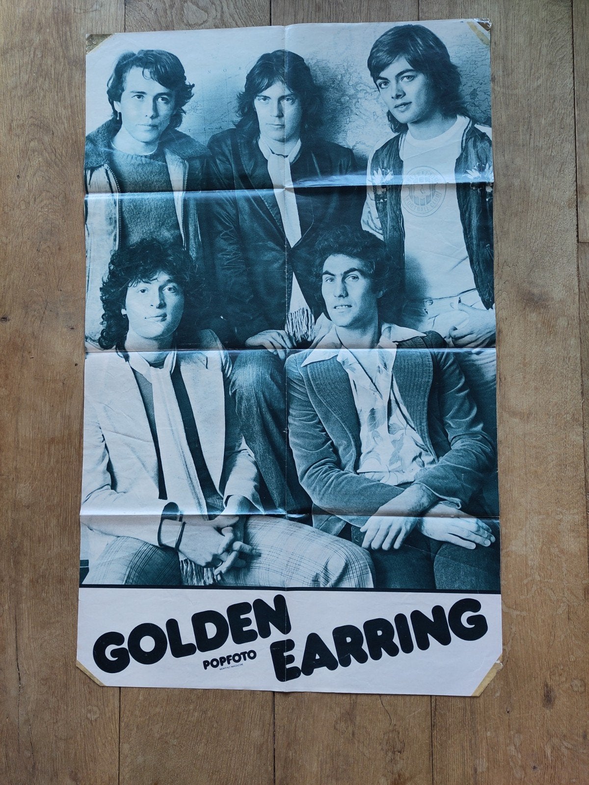 Vintage poster Golden Earring/Sweet, Ophalen of Verzenden, Gebruikt, A1 t/m A3, Rechthoekig Staand
