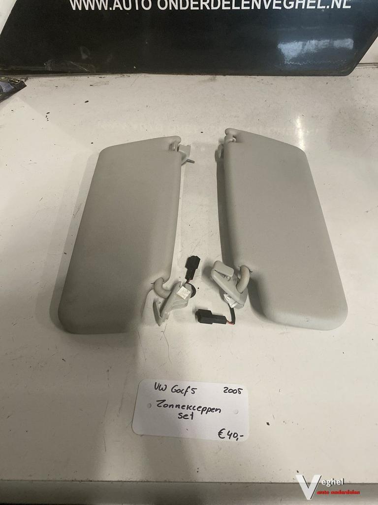 Vw Golf 5 2005   Zonnekleppen set, Gebruikt, -, -, Ophalen of Verzenden
