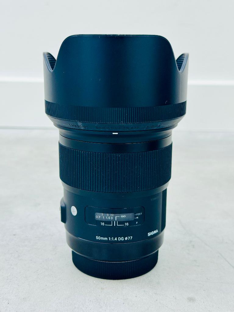 Sigma 50mm f 1.4 ef canon incl B+W UV Haze Filter, Audio, Tv en Foto, Fotografie | Lenzen en Objectieven, Ophalen of Verzenden