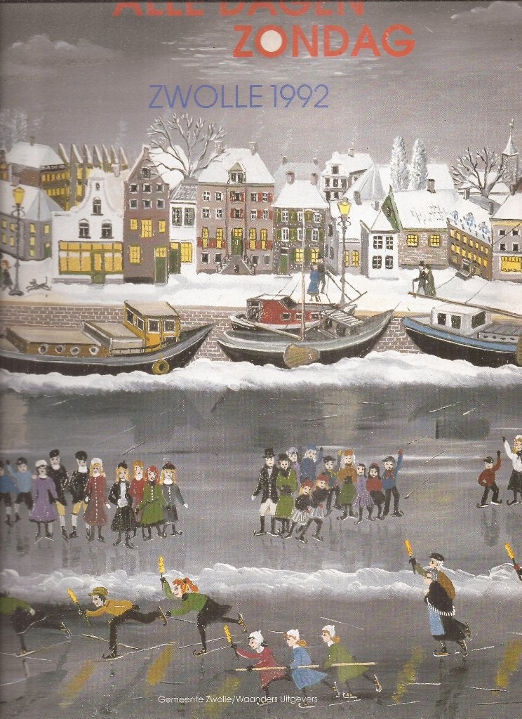 Kalender Zwolle Alle dagen Zondag 1992 maandkalender, Ophalen of Verzenden, Zo goed als nieuw, Nvt, Maandkalender