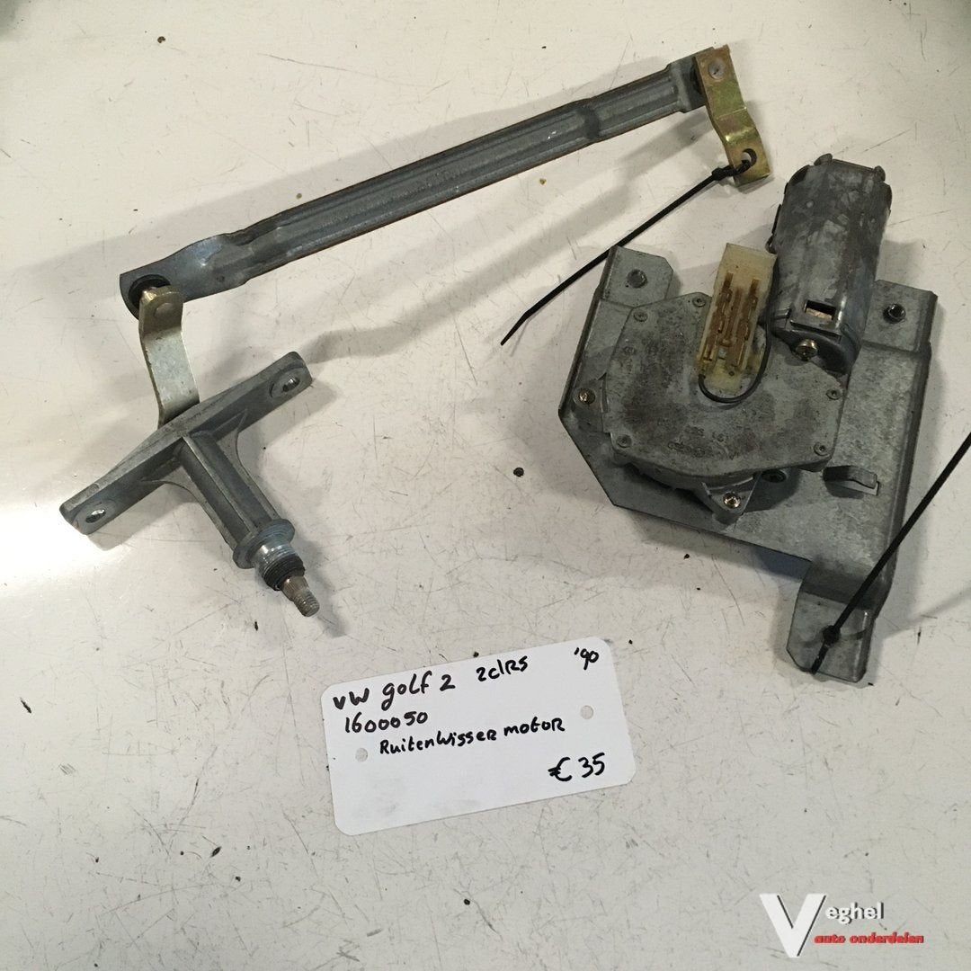 Vw Golf 2  3drs Ruitenwissermechaniek met motor Achter