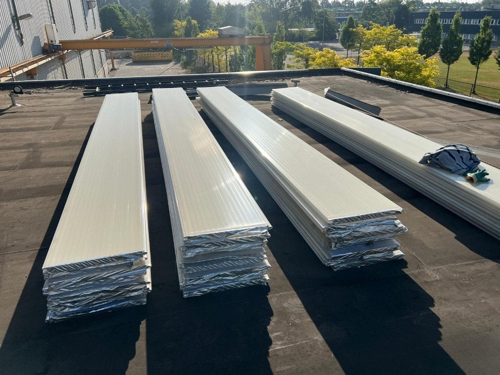 Polycarbonaat wandbeplating dik 4cm,breed 50cm en 5m lang., Ophalen, Gebruikt, Overige materialen, 50 tot 100 mm
