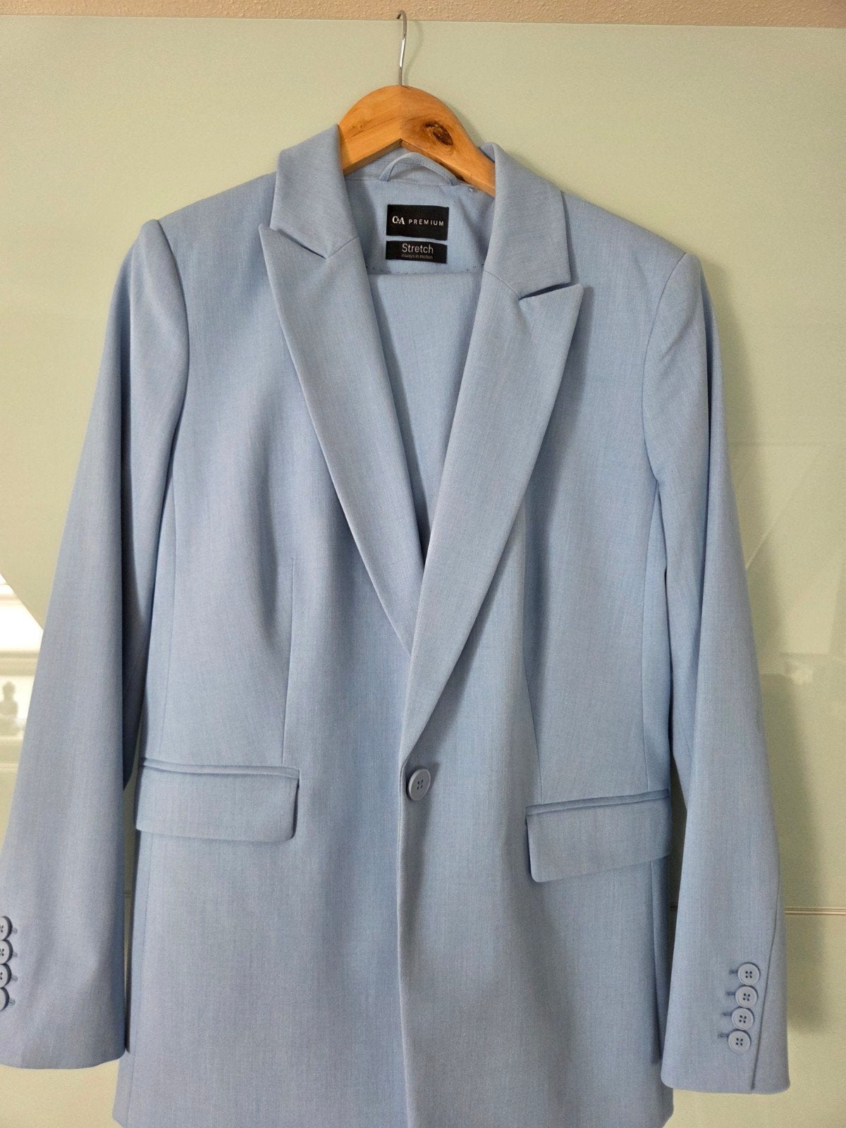 Nieuw C&A Premium blauw pak, maat 40/42, 7/8 broek, Kleding | Dames, Kostuum of Pak, Maat 42/44 (L), Nieuw, Ophalen of Verzenden