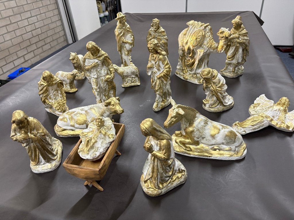 kerstgroep grote beelden, Diversen, Ophalen, Gebruikt