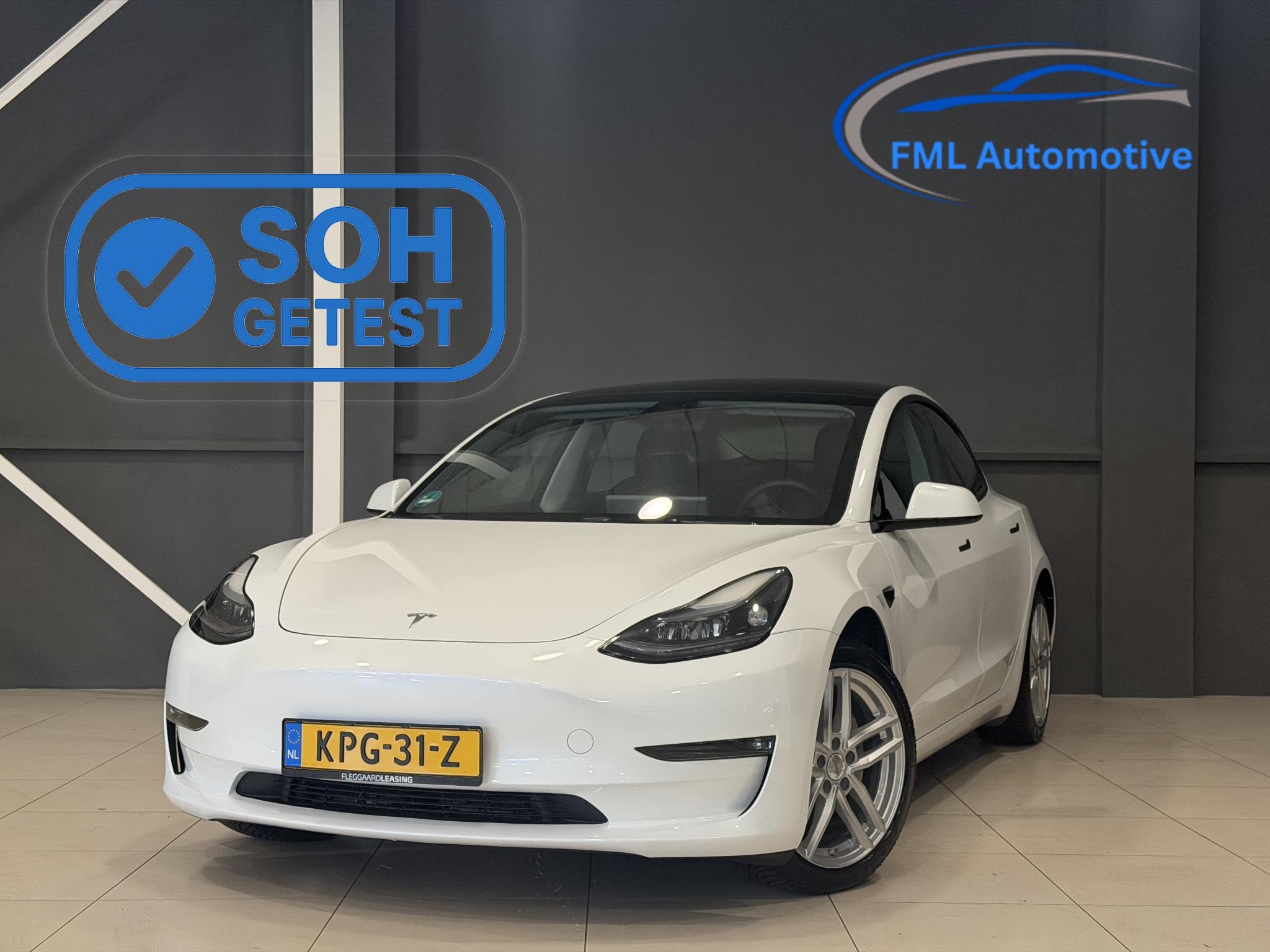 Tesla Model 3 Long Range AWD 75 kWh | Lichtmetalen velgen |, Auto's, Automaat, Stof, Gebruikt, Wit
