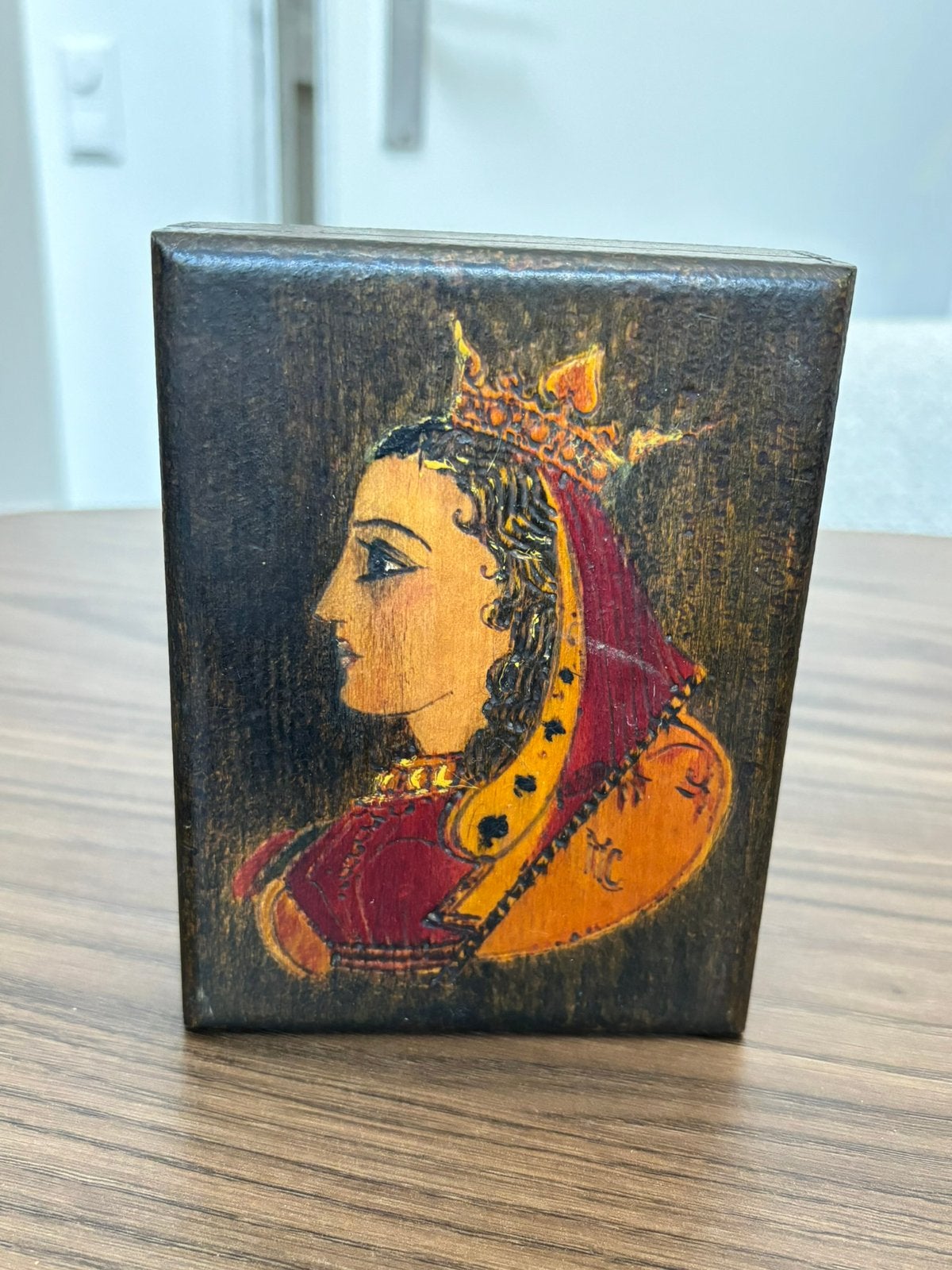 Houten kistje om kaartspellen in te bewaren / kaartspeldoos, Ophalen of Verzenden
