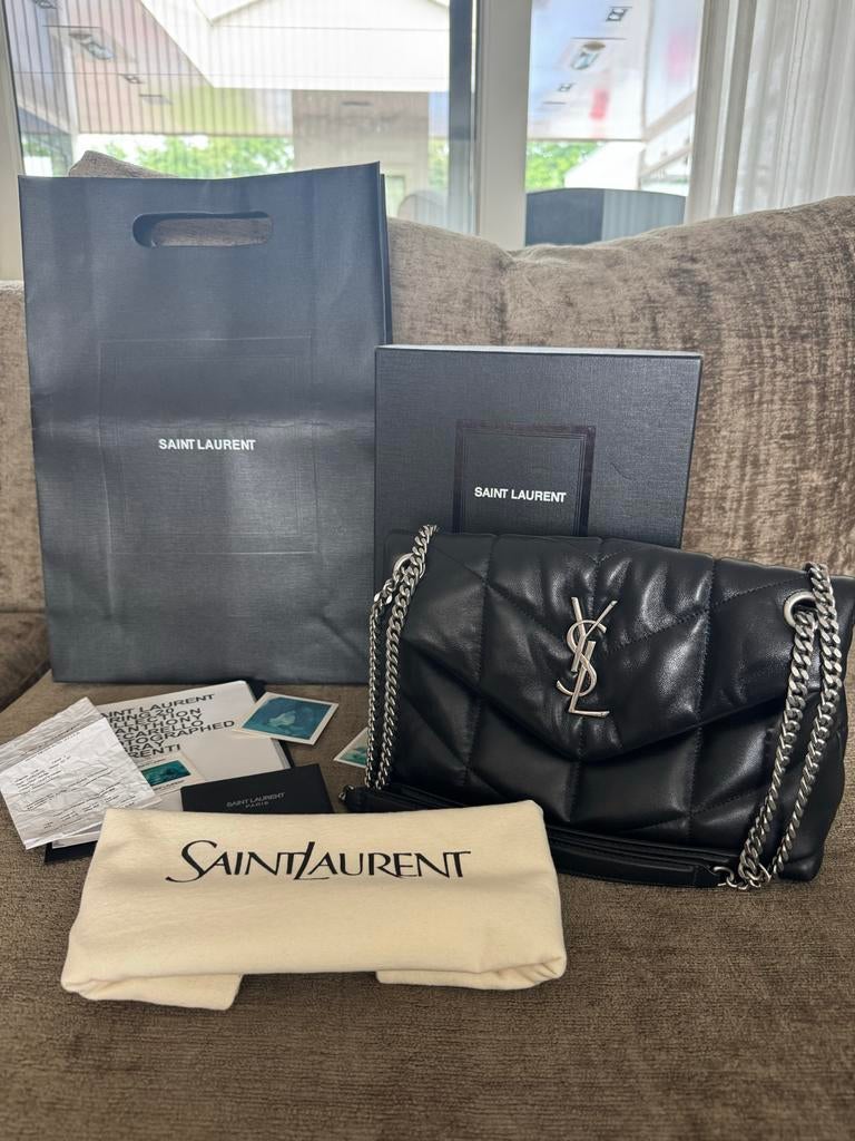 Yves Saint Laurent tas - Zwart, inclusief doos en dustbag, Ophalen of Verzenden, Gebruikt, Zwart, Schoudertasje