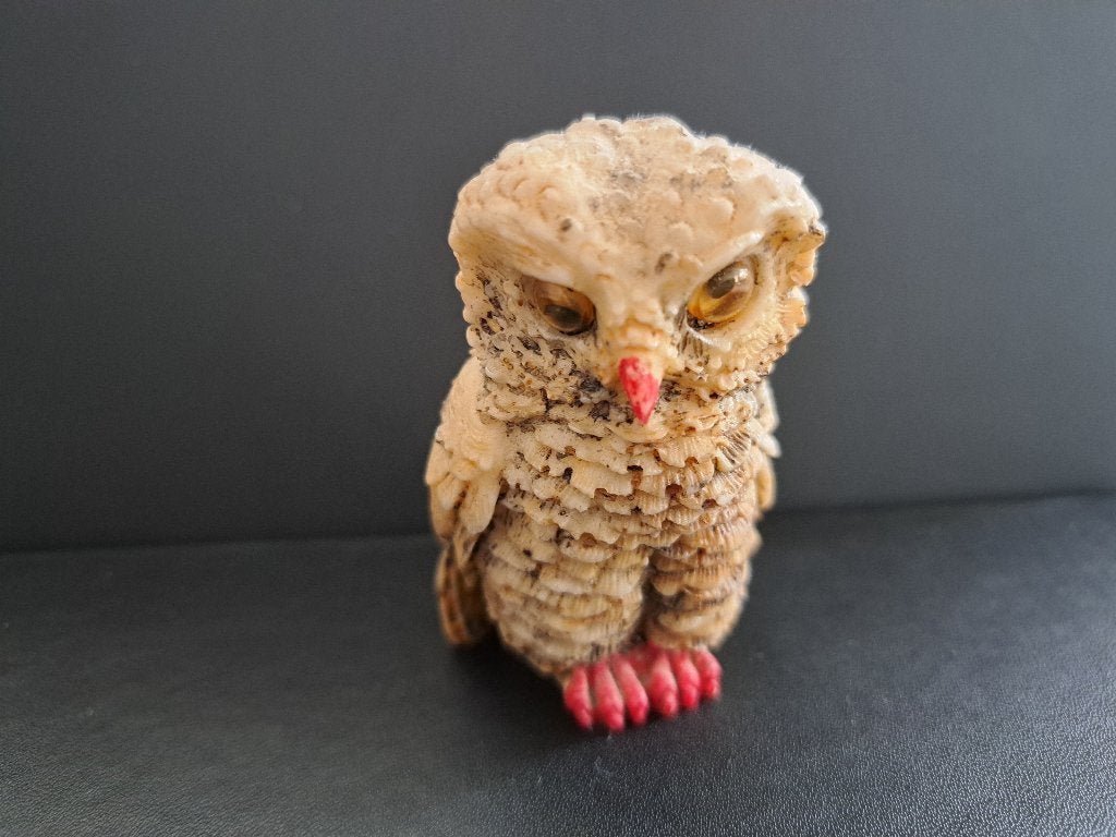 Decoratieve Uil Figuur - Handgemaakt, Ophalen of Verzenden, Gebruikt, Dier