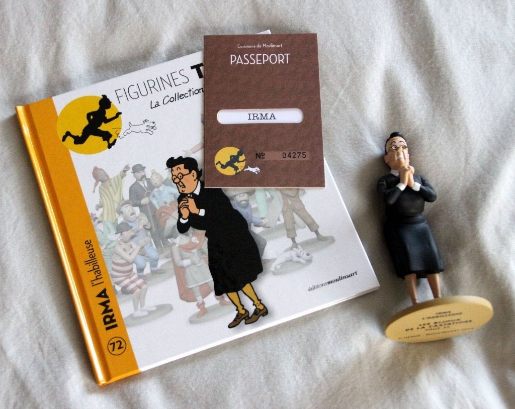 Moulinsart figuri n72 Irma huishoudster Tintin Hergé Kuifje, Verzamelen, Verzenden, Kuifje, Zo goed als nieuw, Beeldje of Figuurtje