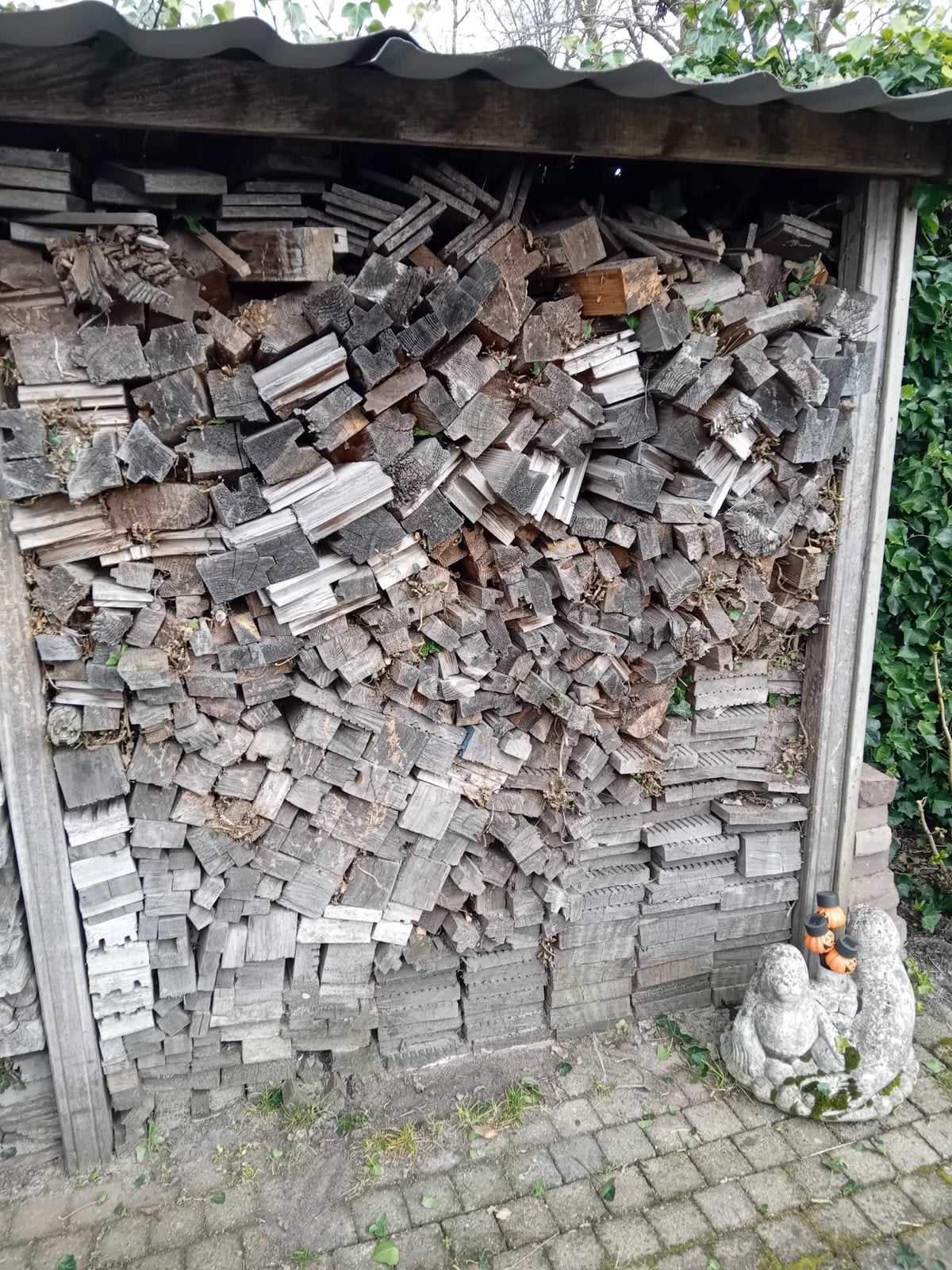 Brandhoutmix: 60/40 hardhout/eikenhout, Minder dan 3 m³, Ophalen, Overige houtsoorten, Blokken
