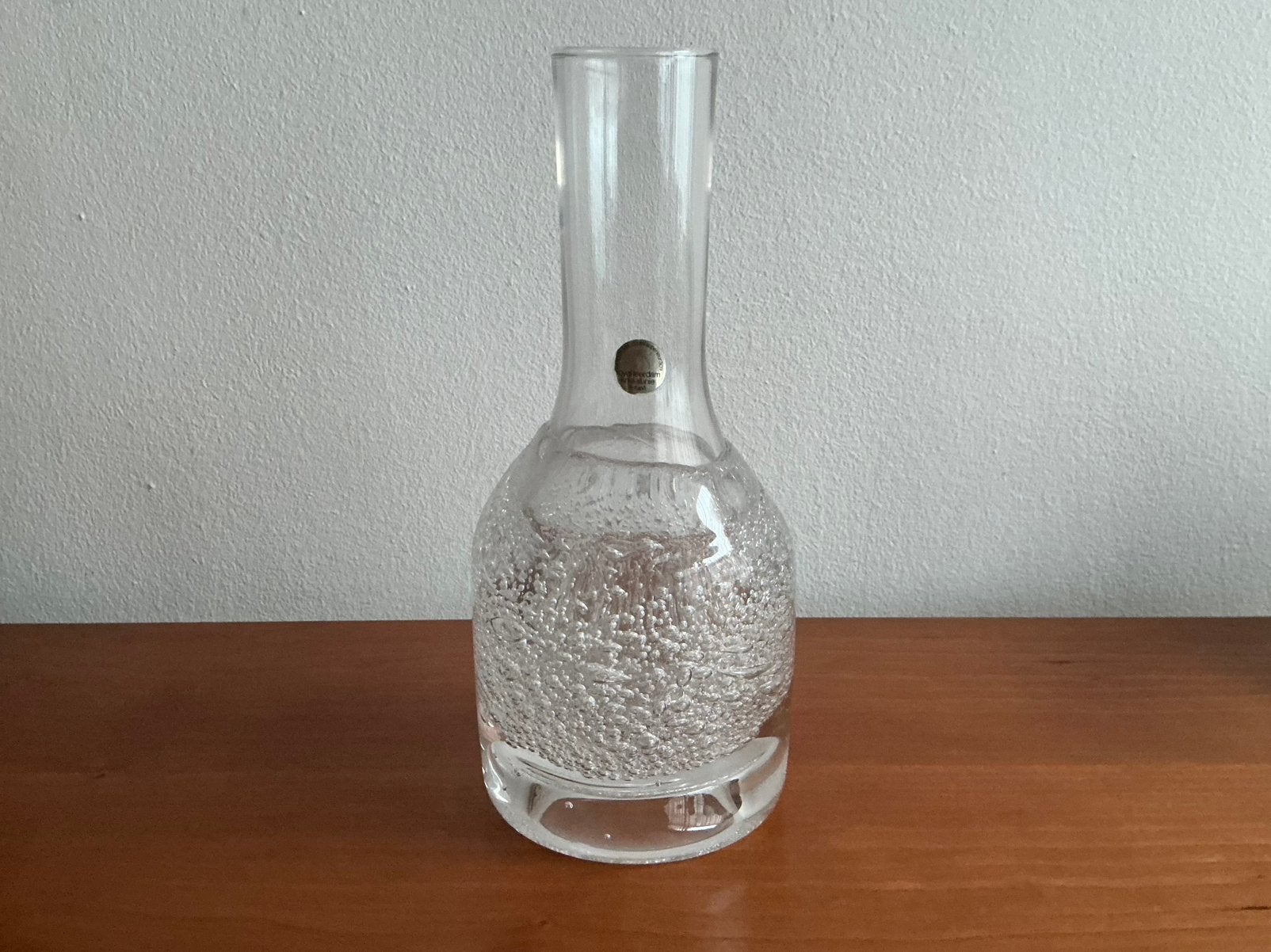 Floris Meydam: Vulcano vaasje 20,5 cm i.z.g.s. Leerdam 1980, Ophalen of Verzenden
