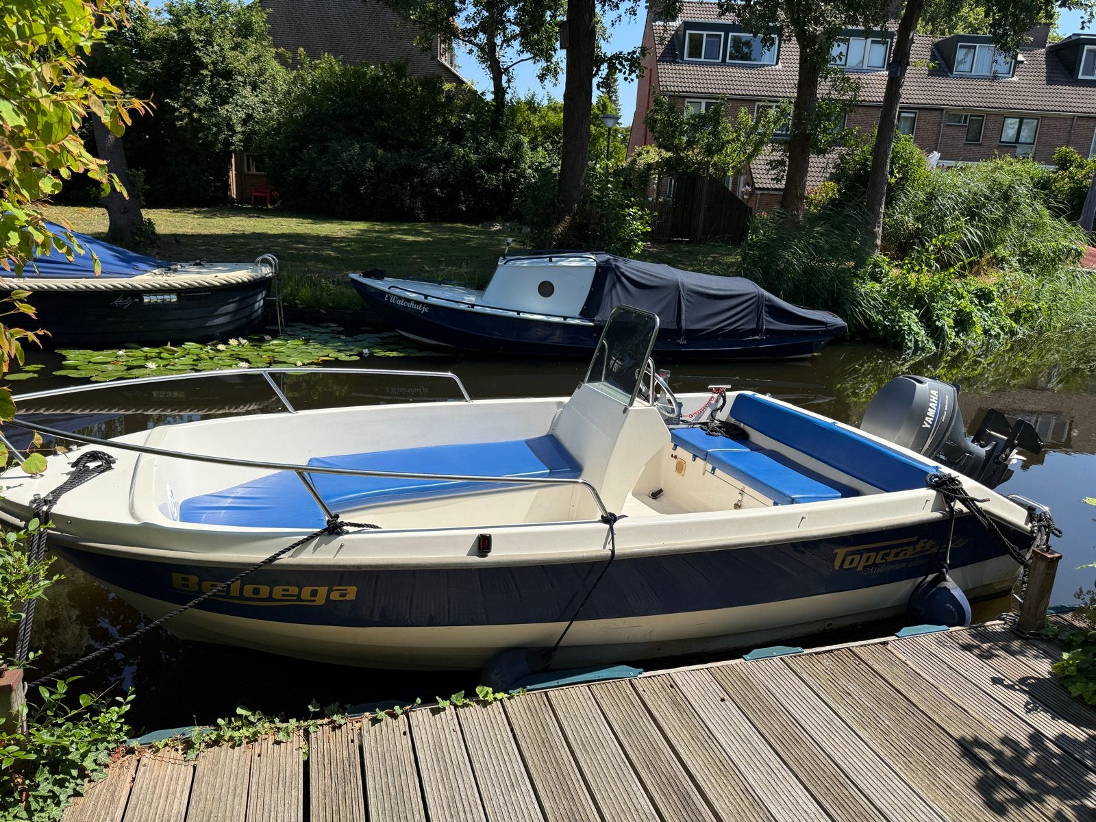 Topcraft Millenium 435 met  9,9 PK Yamaha buitenboordmotor, Watersport en Boten, Motorboten en Motorjachten, Gebruikt, 10 pk, 5 m