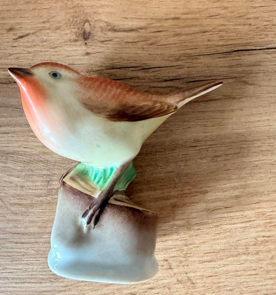 Puntgaaf Herend HVNGARY porseleinen vogeltje Fishnetserie, Verzenden