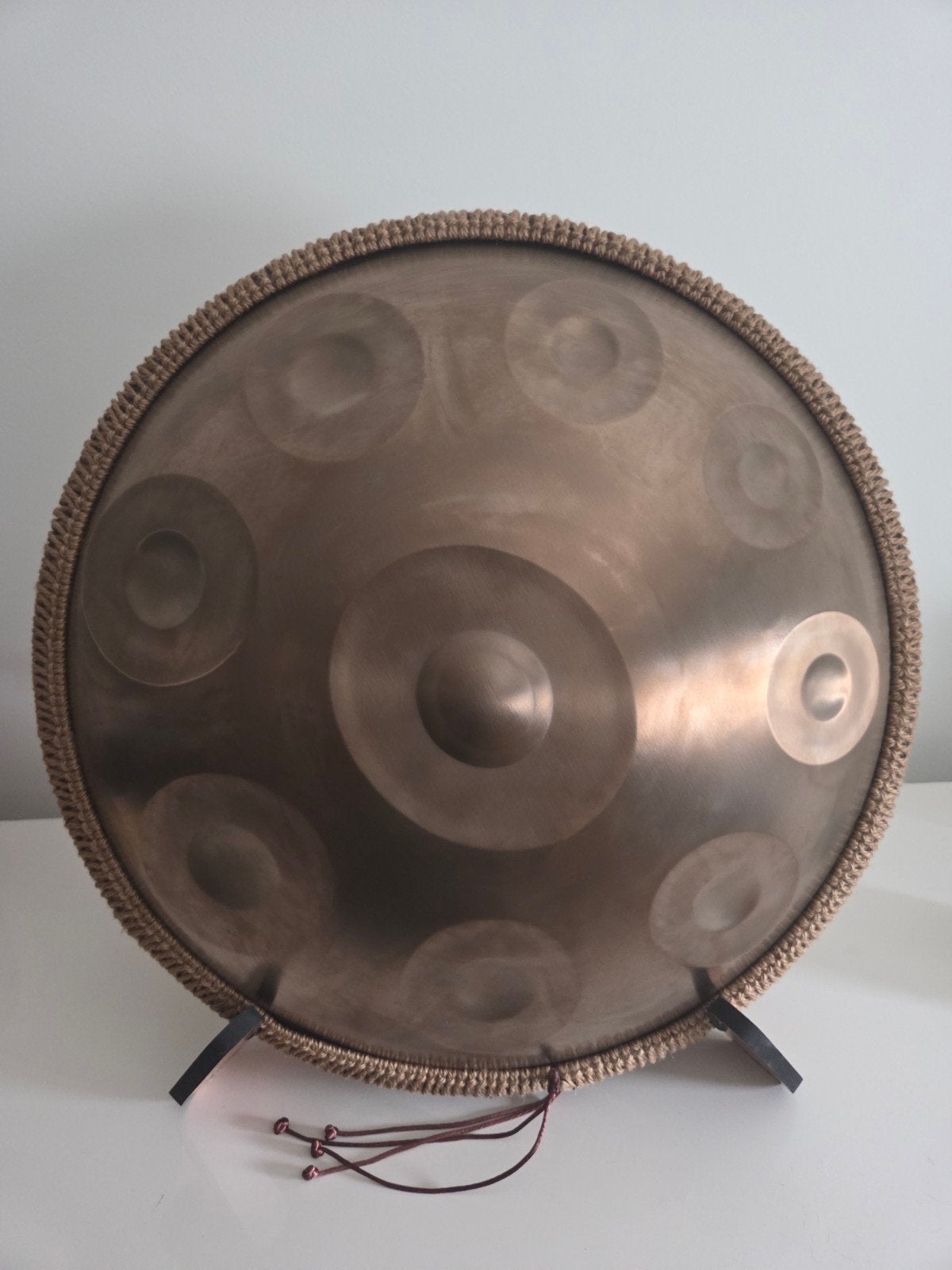 Nieuwe 9 tonen gouden handpan 440 hz incl toebehoren., Ophalen of Verzenden, Nieuw, Melodische percussie