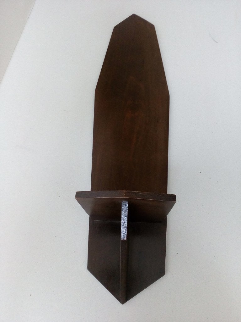 Art deco houten beelden muurrek., Antiek en Kunst, Curiosa en Brocante, Ophalen of Verzenden