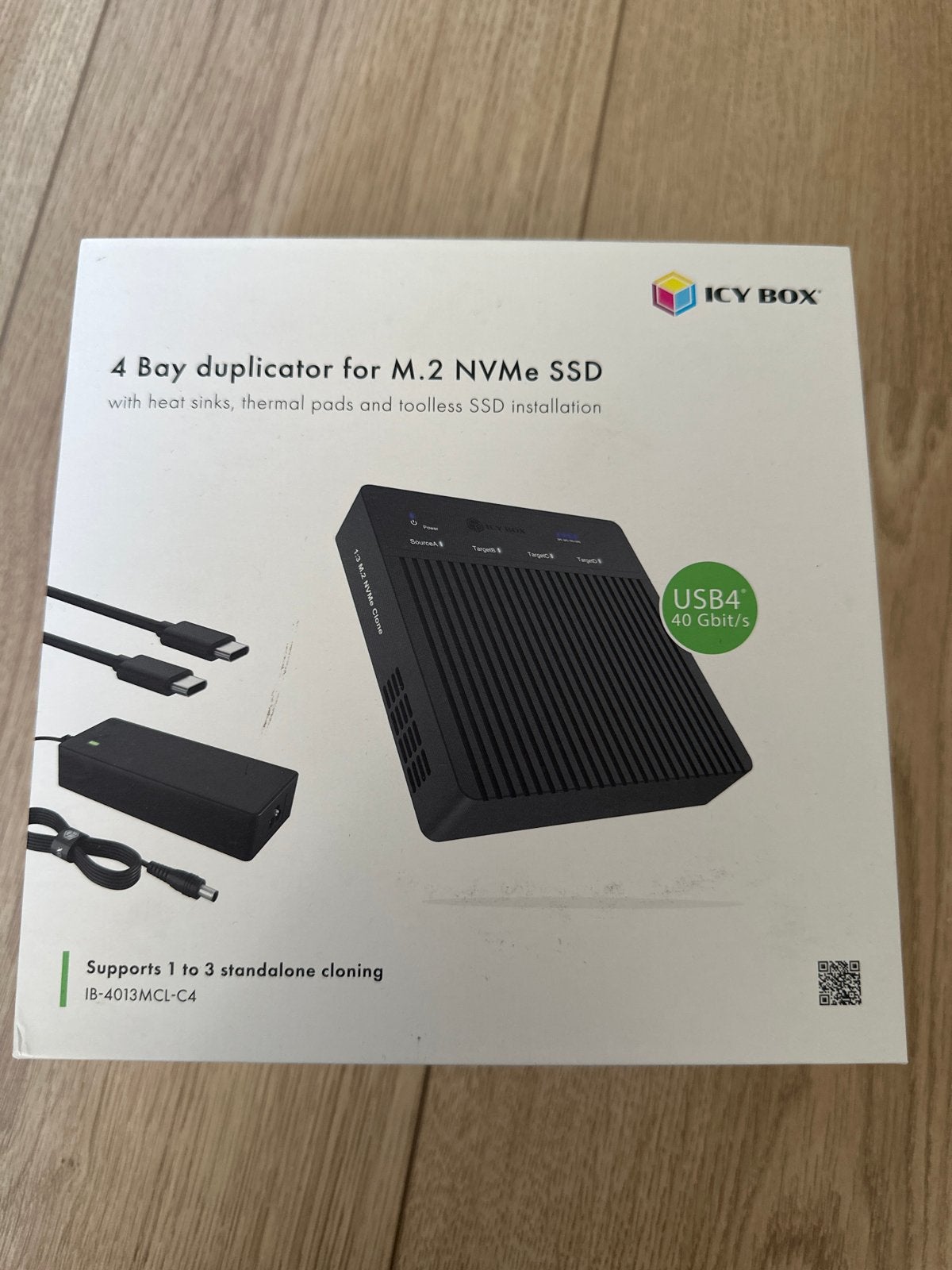 IcyBox IB-4013mcl-c4 M.2 NVMe SSD Duplicator/Storage, SSD, Nieuw, Ophalen of Verzenden, Desktop
